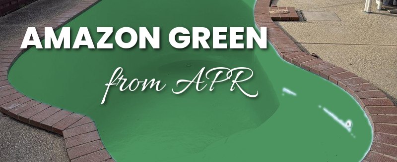 Pool shown in Amazon Green