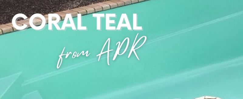 Finished pool in Coral Teal